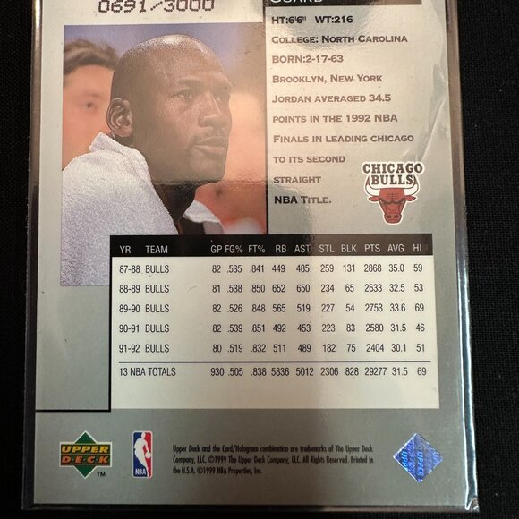 RARE Black Diamond Michael Jordan #8 Limited Edition #691 of 3,000 - Picture 2 of 5